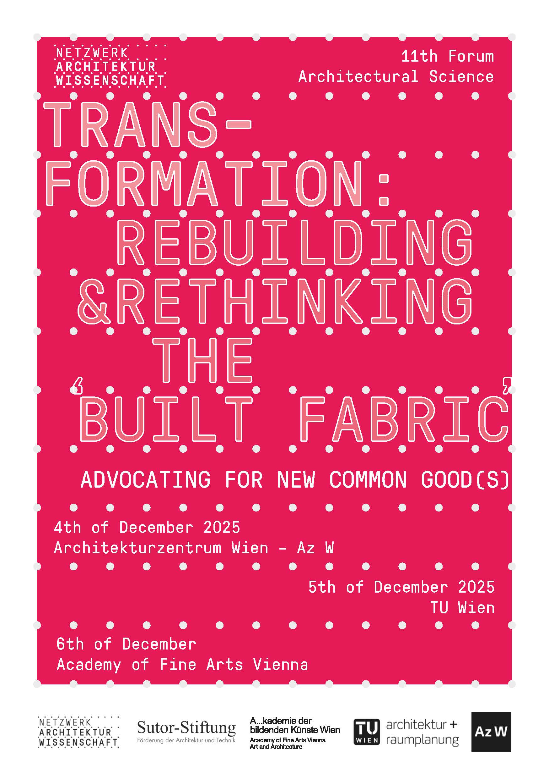 Netzwerk Architekturwissenschaft Aktuelles